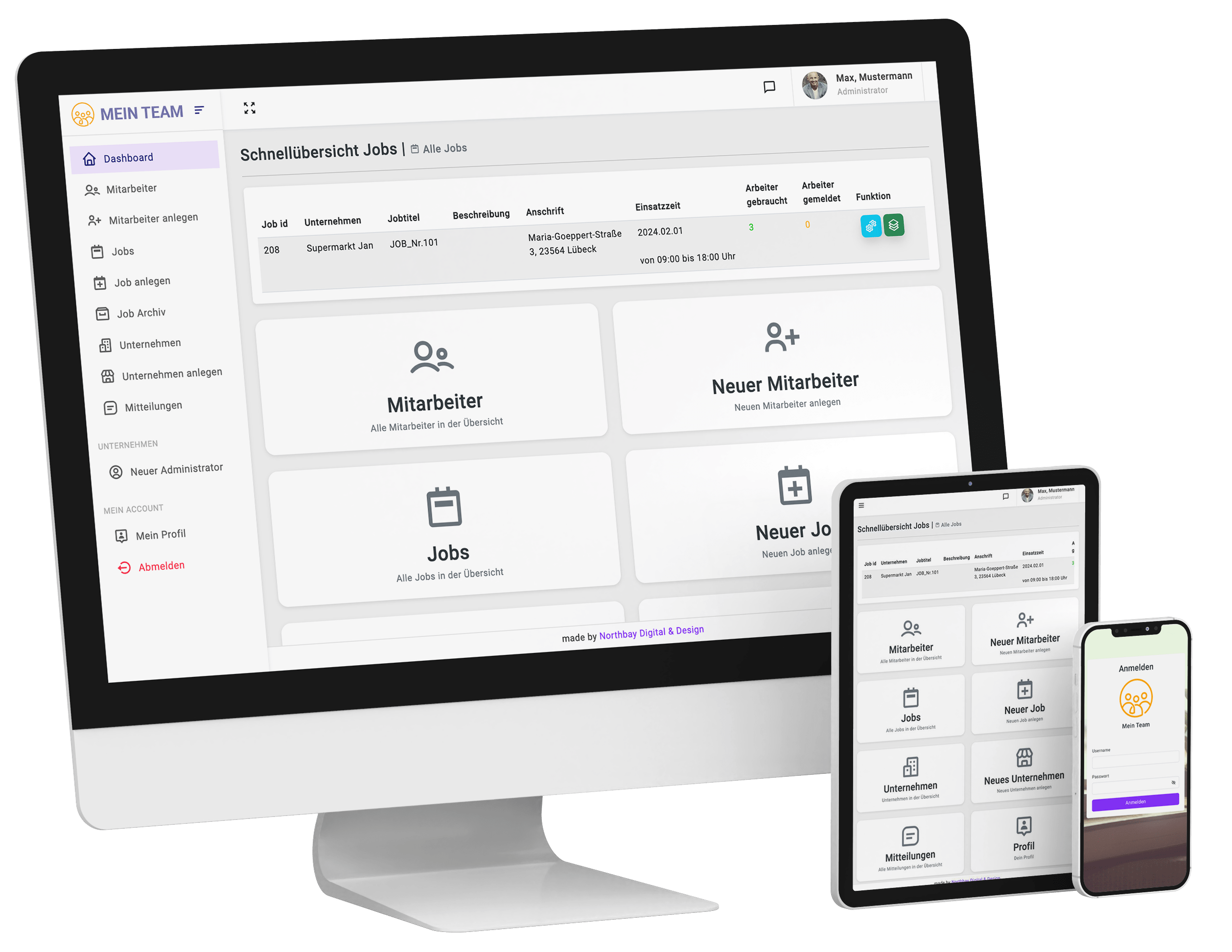 On Time – Mitarbeitermanagement App