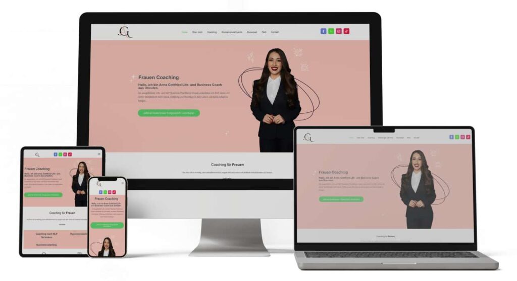Northbay Digital & Design Mockup_Anna_Gottfried_Coaching Webdesign Lübeck SEO Lübeck